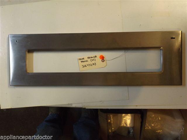 FRIGIDAIRE STOVE 316432103 Panel,drawer ,stainless ,front used FRIGIDAIRE STOVE 316432103 Panel,drawer ,stainless ,front used